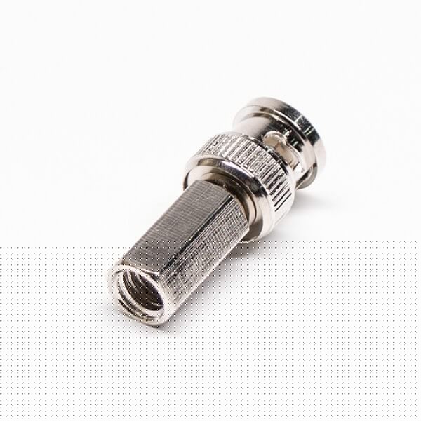 BNC公頭同軸連接器器插頭螺母緊鎖接線