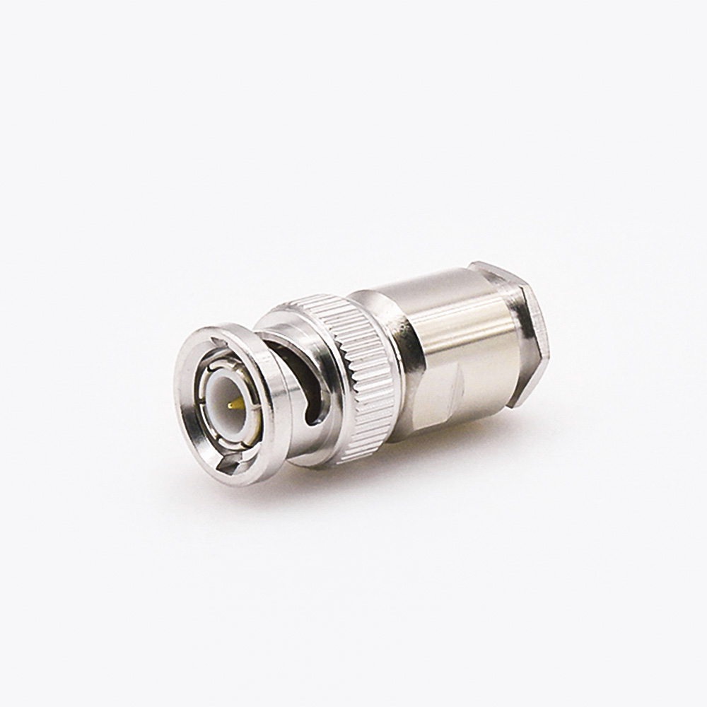 BNC螺絲連接器用于LMR240的公頭直式接線(xiàn)螺母鎖緊