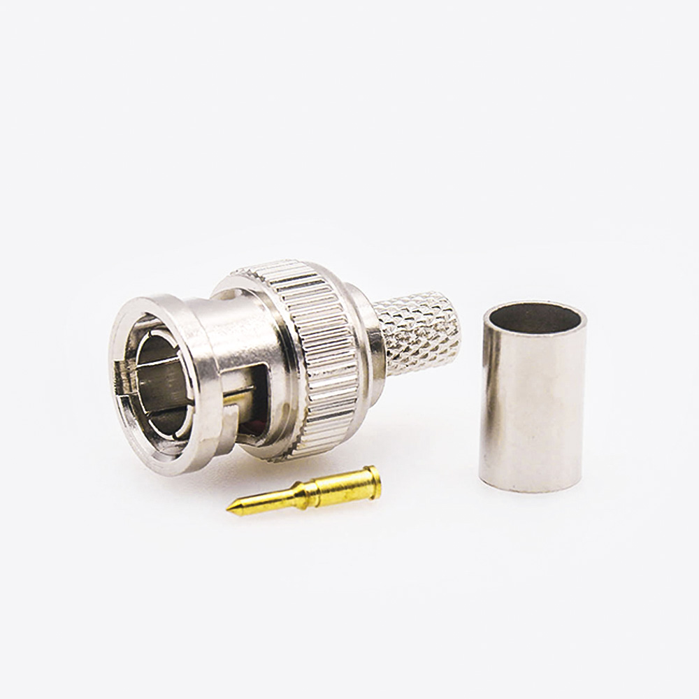 SYV-50-4壓接公頭直式的BNCRF75Ω連接器